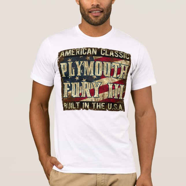 T-shirt Fureur III de Plymouth - voiture classique (Devant)