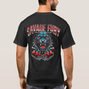 T-shirt Fureur Sauvage – Conception Graphique de Vêtements