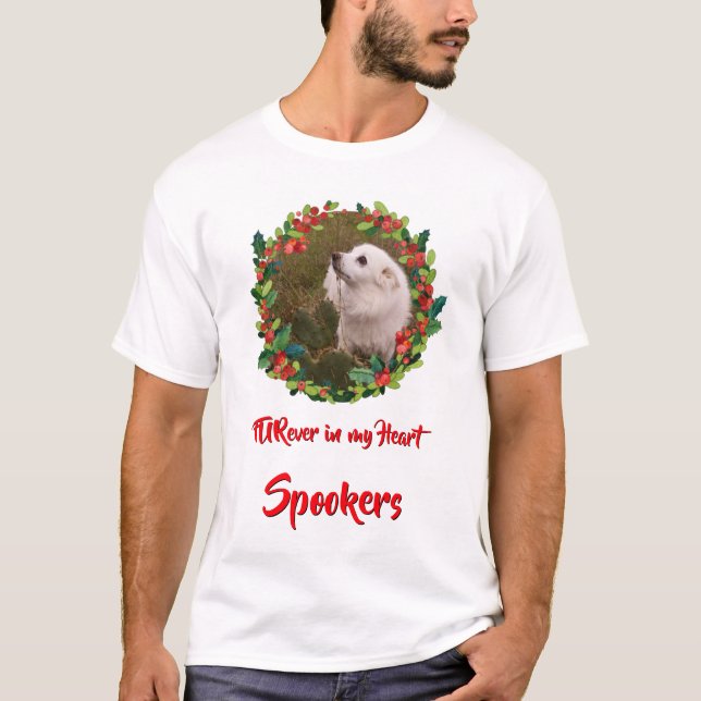 T-shirt FURever In My Heart Christmas Pet Memorial (Devant)