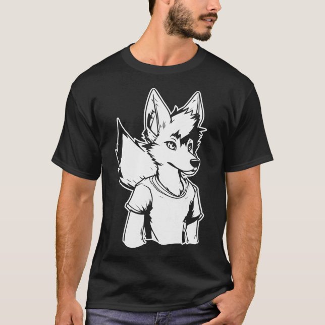 T-shirt Furries Fursona Cosplay Furry Fandom (Devant)