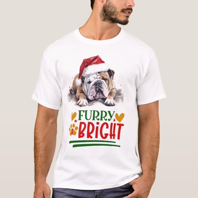 T-shirt Furry & Bright Bulldog (Devant)