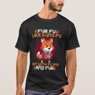 T-shirt Furry Fandom Fursona Renard Fu Fu Comme Kung Fu Ma