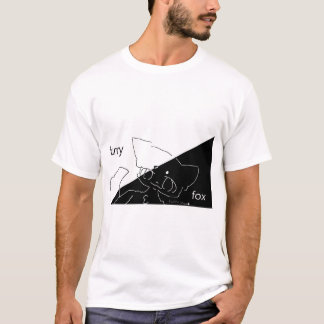 T-shirt furry fox and furry island mark shirt