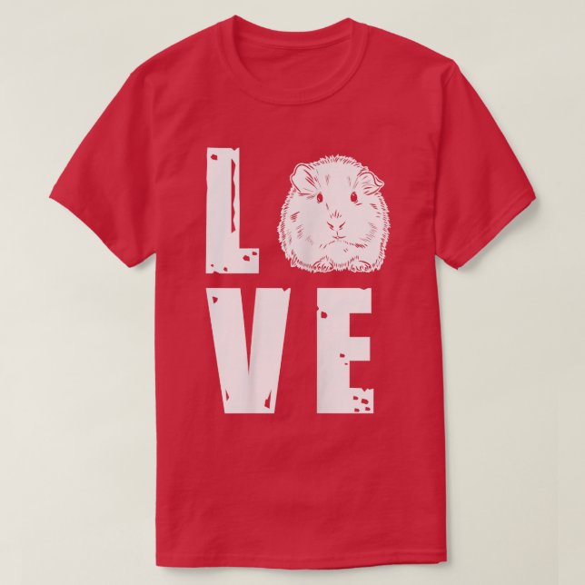 T-shirt Furry Potato Guinea Pig Pet Love  (Design devant)