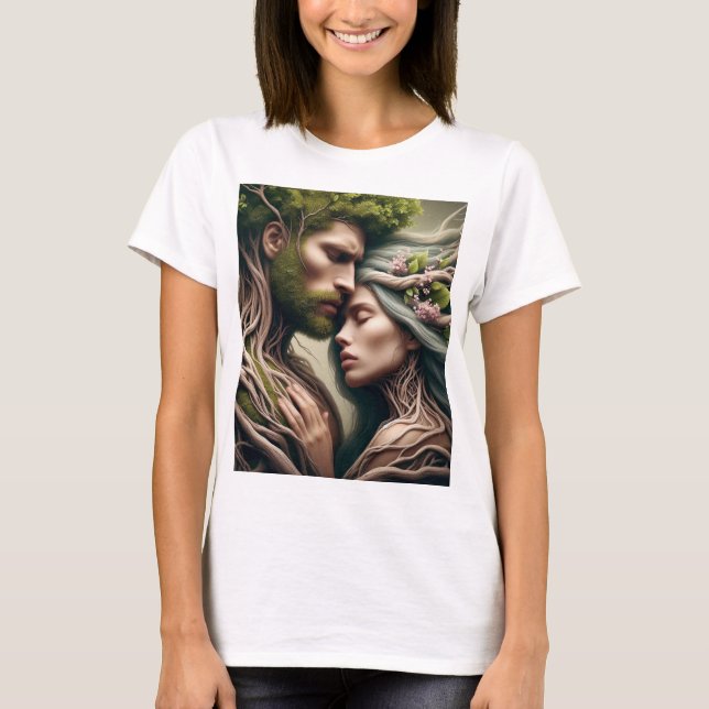 T-shirt fusão homem e natureza (Devant)