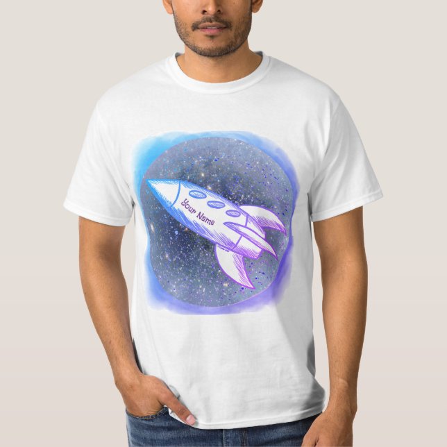 T-shirt Fusée Bleue (Devant)