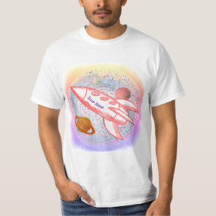 T-shirt Fusée Rouge