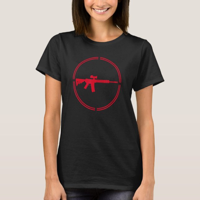 T-shirt Fusil conservateur de droite Libertarian Pro Gun (Devant)