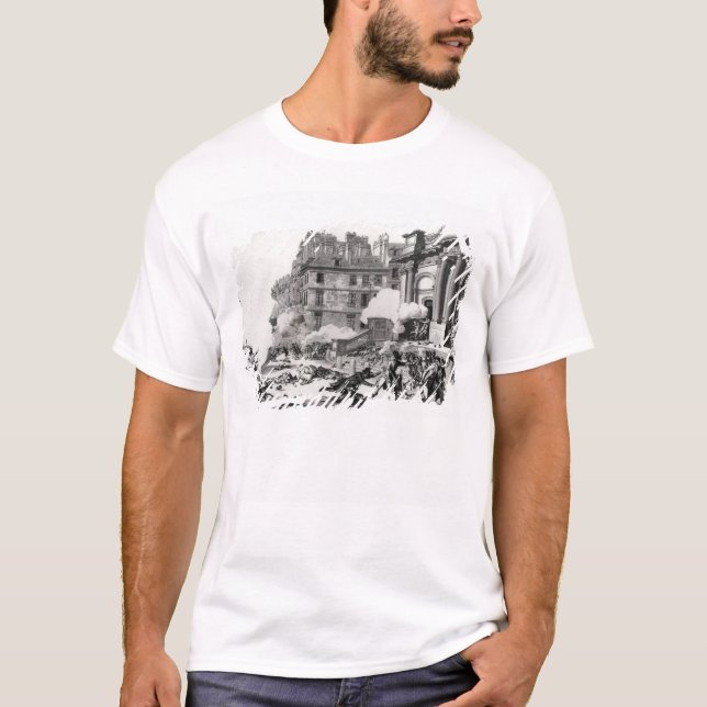 T-shirt Fusillade avant église de St Roch à Paris (Devant)