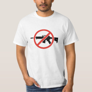 T-shirt Fusils d'assaut d'interdiction !  Arrêtez la