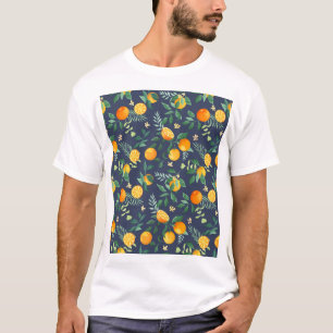 T-shirt Fusion d'agrumes : Oranges à l'air tropical