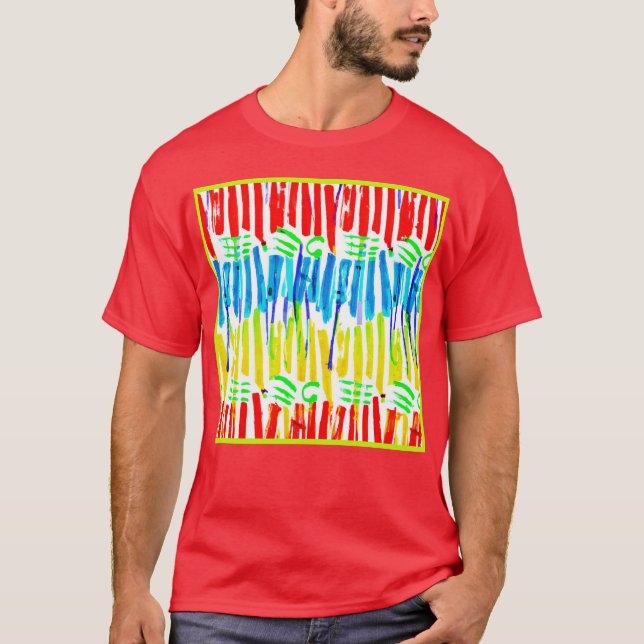 T-shirt Fusion d'art chromatique (Devant)