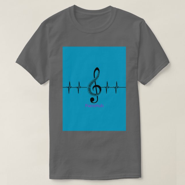T-shirt Fusion d'impulsions PianoHub (2) (Design devant)