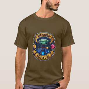 T-shirt Fusion géométrique dorée