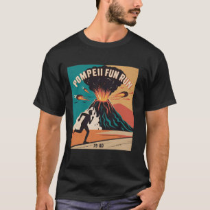 T-shirt Fusionner Volcano Pompéi Éruption 79 AD