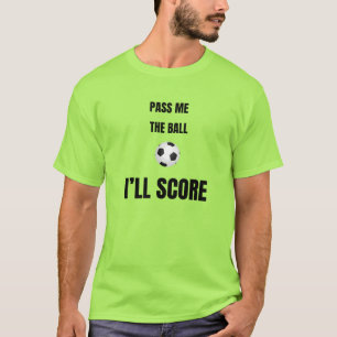 T-Shirt Fußball mit der motivierenden Aufschrift "