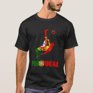 T-shirt Futebol Portugal Portugais joueur de football Port