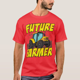 T-shirt Futur Agriculteur Funny Tracteur Lover Boys Girls 