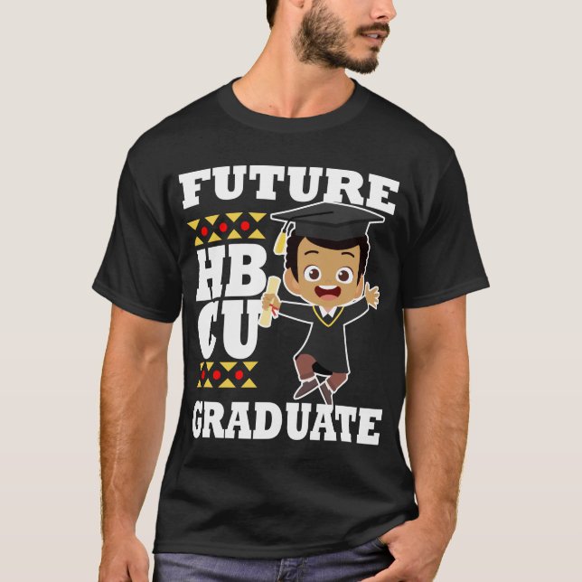 T-shirt Futur cadeau de diplôme de l'Université HBCU Black (Devant)