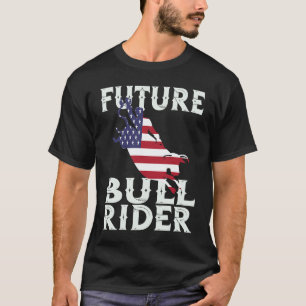 T-shirt Futur Cavalier de Taureau Rodéo Taureau Mécanique