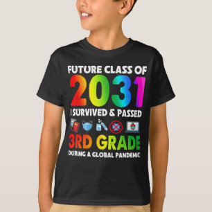 T-shirt Futur Classe De 2031 3E Classe Équipe De Retour À