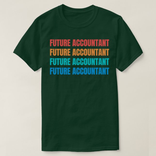 T-shirt futur comptable 16 (Design devant)
