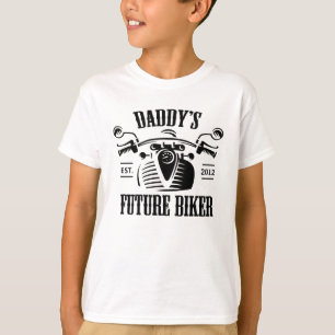 T-shirt Futur crâne de moto du motard du papa personnalis