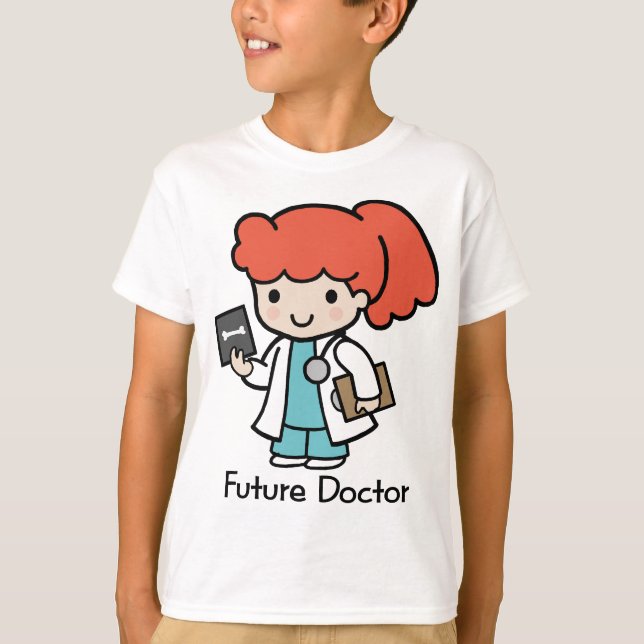 T-shirt Futur Docteur - Fille (Devant)