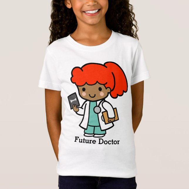T-Shirt Futur docteur fille avec Xray (Devant)