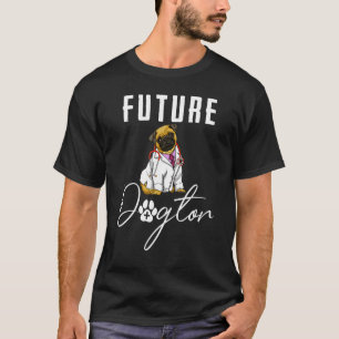 T-shirt Futur Dogtor Carlin Femmes Aimer Doggy Docteur 3
