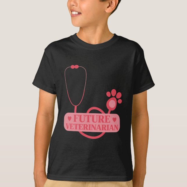 T-shirt Futur enfant vétérinaire vétérinaire vétérinaire (Devant)