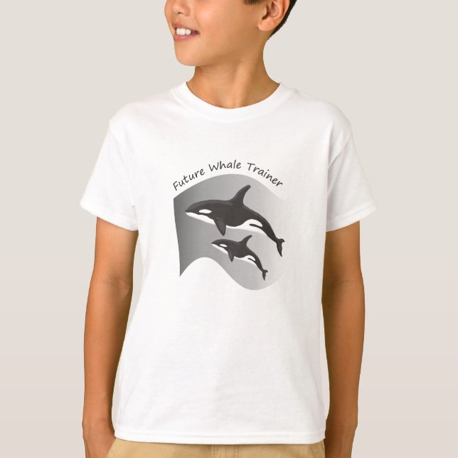 T-shirt Futur entraîneur de baleine (Devant)