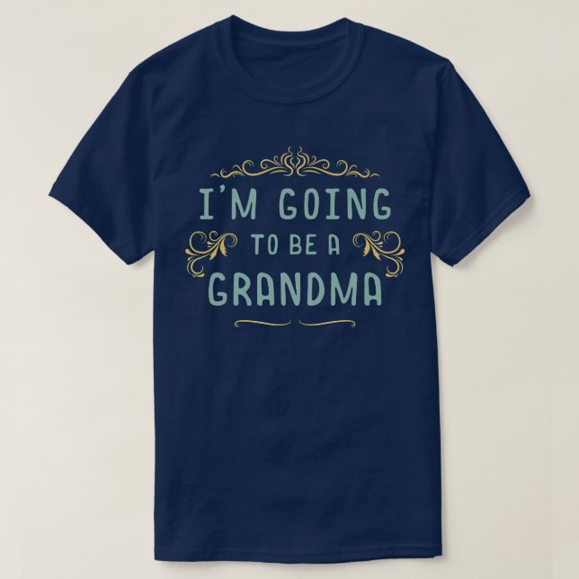T-shirt Futur grand-mère Je vais être un grand-mère (Design devant)