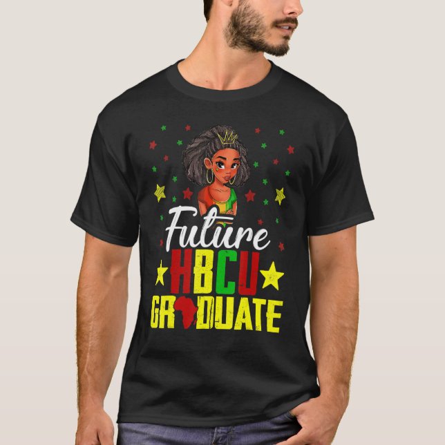 T-shirt Futur Hbcu Grad History Black College Girl Youth (Devant)