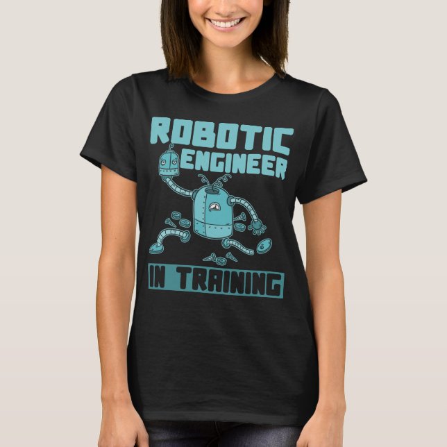 T-shirt Futur ingénieur robotique Garçon fille robot (Devant)