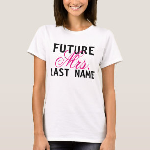 T-shirt Futur Madame Mariage mariée personnalisée