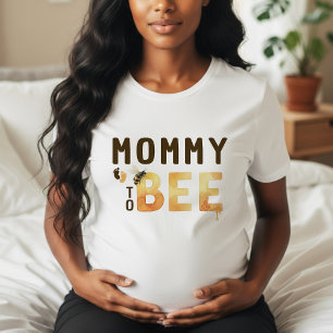 T-shirt Futur Maman Abeille Bourdon Nid d'Abeille Baby Sho