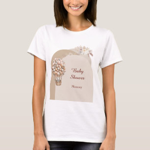 T-shirt Futur Maman Bohème Éléphant Ballon à Air Neutre