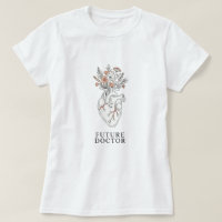 Futur médecin | Coeur anatomique avec Bouqu Floral