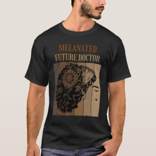 T-shirt Futur Melané Docteur Med School Black Afro