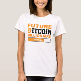 T-shirt Futur millionnaire Bitcoin Humour Cryptomonnaie