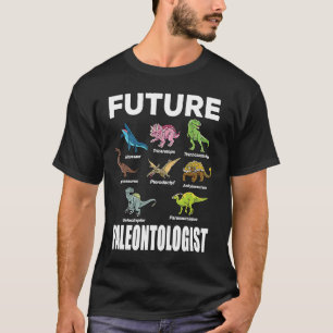 T-shirt Futur paléontologue Dinosaures Fossiles Paléontol