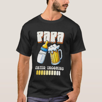 T-shirt Futur Papa STATUT PAPA ENTRANT Bientôt Drôle