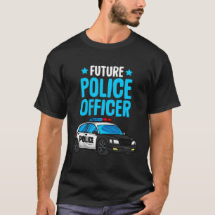 T-shirt Futur policier policier policier flic Boys Kids To