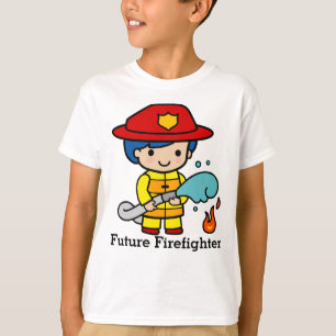 T-shirt Futur pompier en feu
