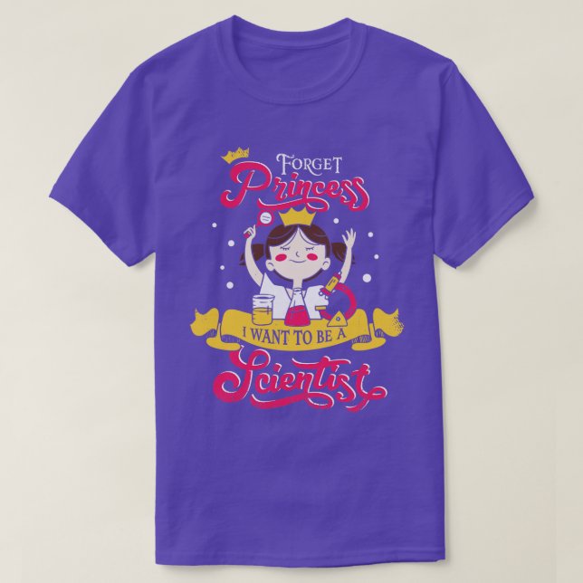 T-shirt Futur scientifique fille cadeau (Design devant)