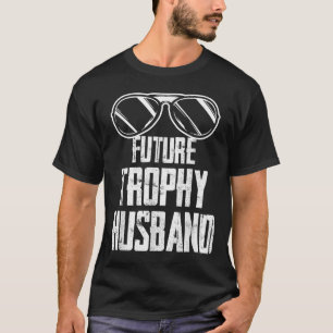 T-shirt Futur Trophée Fiancé Marié à Devenir Mari Célibata