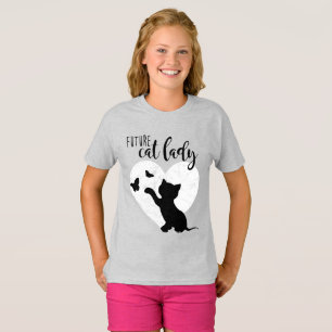 T-shirt FUTURE CHAT FEMME FILLE Kitty Chat Chemise