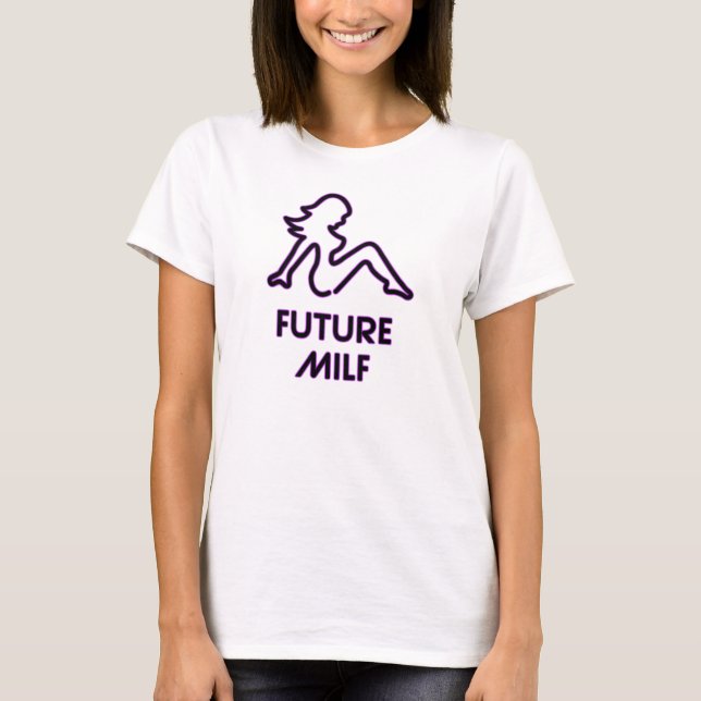 T-shirt Future chemise de maternité de MILF (Devant)