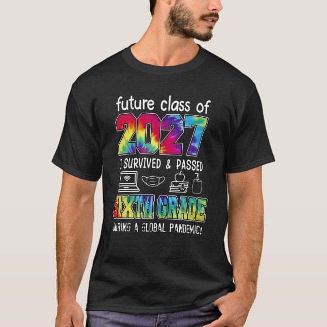 T-shirt Future Classe De 2027 Premier Jour D'École (Devant)